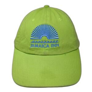 Sun Island Baseball Cap Green Blue Hat One Size Adjustable Embroidered Cotton